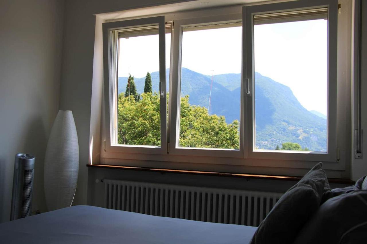 New & Modern Apartment With Beautiful Lake View! Lugano Luaran gambar
